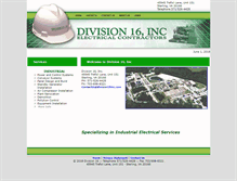 Tablet Screenshot of division16inc.com